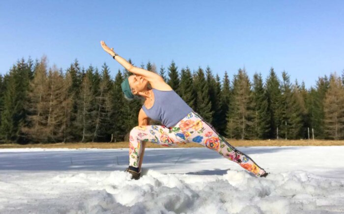 Joanna Jedynak, joga zimą, wyjazd do Antoniowa