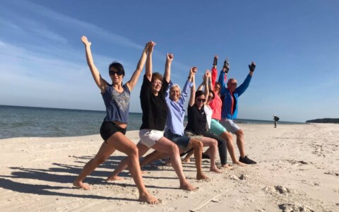 joga na Foksal nad morzem - Prusewo