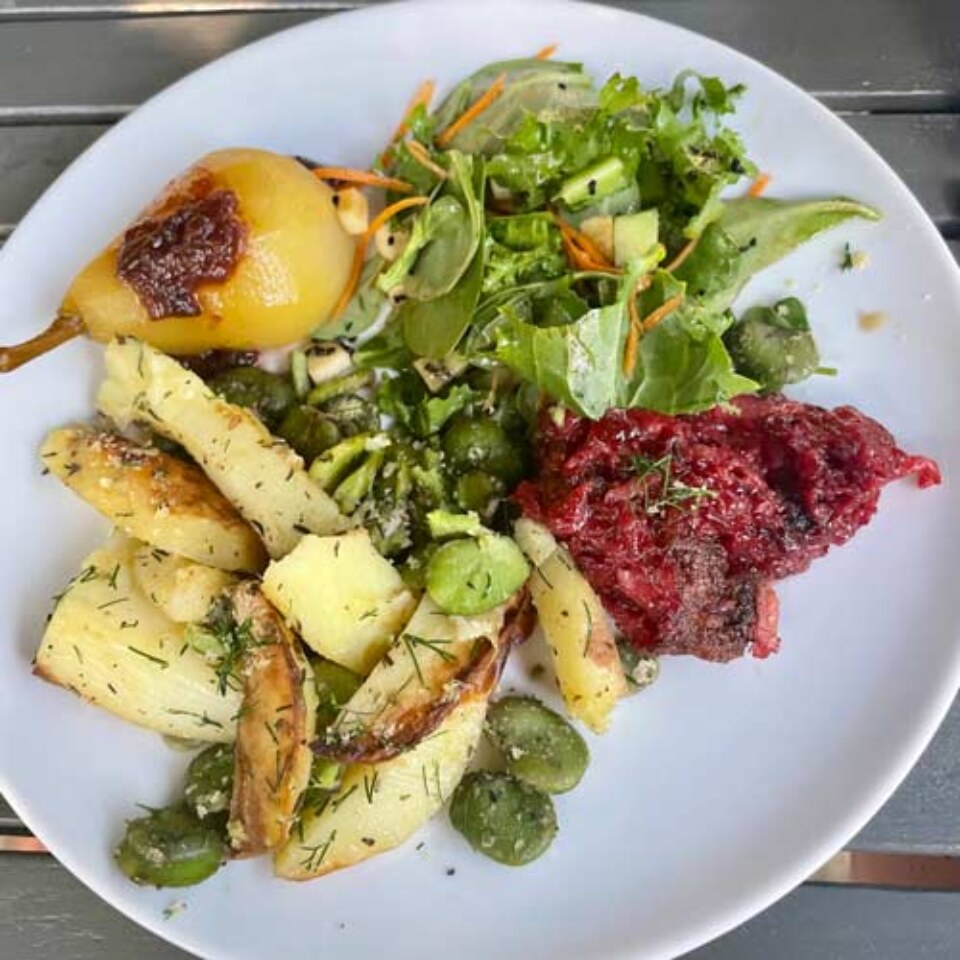 wegetariańskie posiłki w Ojrzanowie