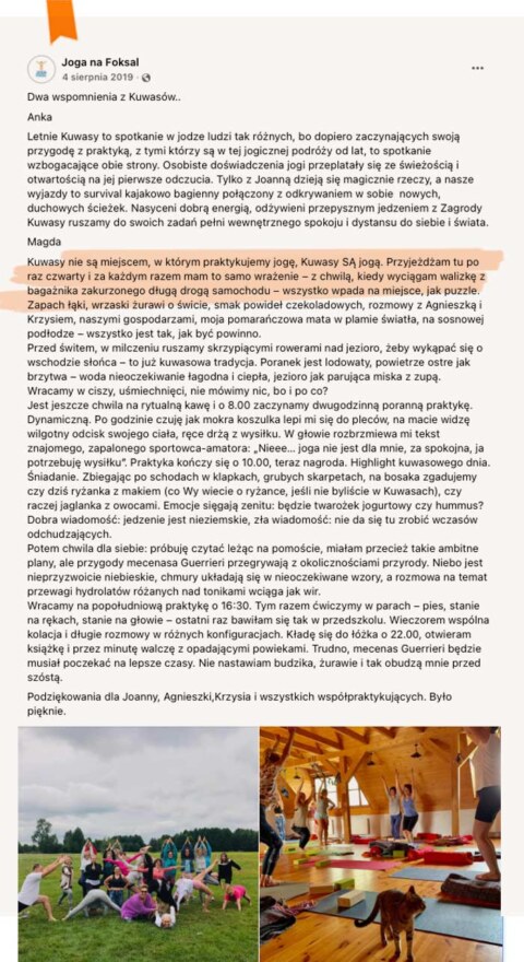 Opinie o wyjazdach z jogą do Kuwas