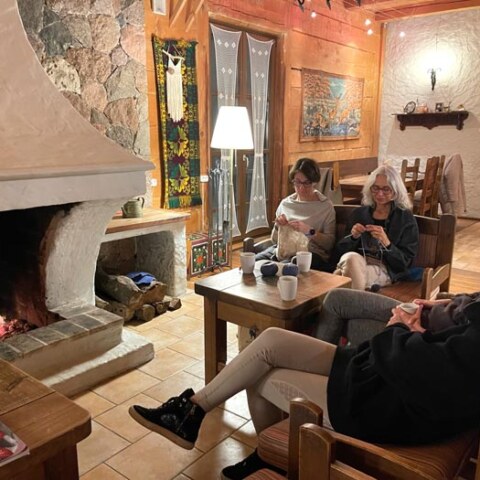 Zagroda Kuwasy zimą